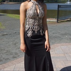 JVN by Jovani Black, Embellished Bodice Prom Dress